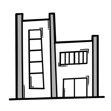 Ev yapımı karalama vektör ikonu. Çizim çizimi el çizimi çizimi çizimi.