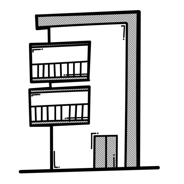 Ev yapımı karalama vektör ikonu. Çizim çizimi el çizimi çizimi çizimi.