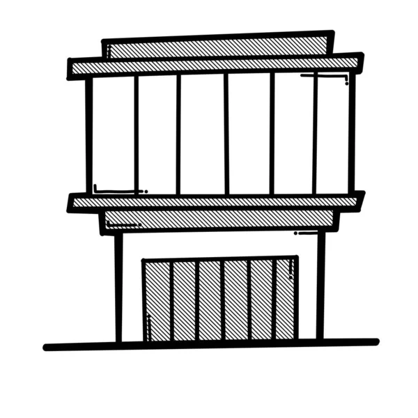 Ev yapımı karalama vektör ikonu. Çizim çizimi el çizimi çizimi çizimi.