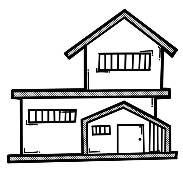 Ev yapımı karalama vektör ikonu. Çizim çizimi el çizimi çizimi çizimi.