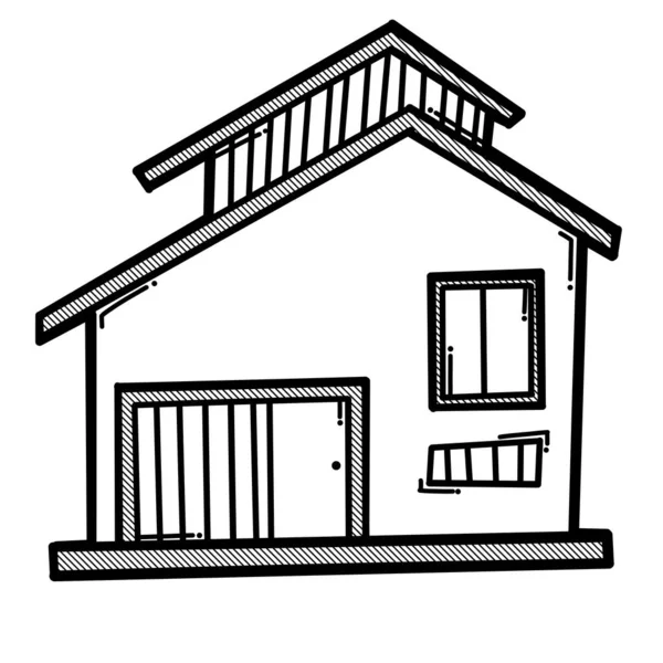 Ev yapımı karalama vektör ikonu. Çizim çizimi el çizimi çizimi çizimi.