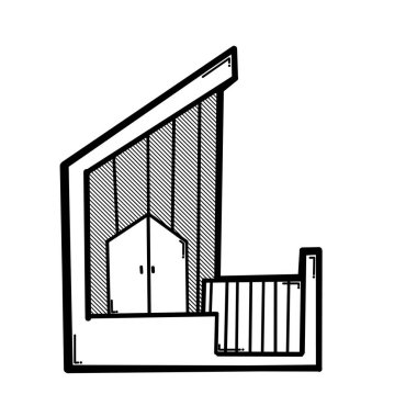 Ev yapımı karalama vektör ikonu. Çizim çizimi el çizimi çizimi çizimi.