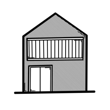 Ev yapımı karalama vektör ikonu. Çizim çizimi el çizimi çizimi çizimi.