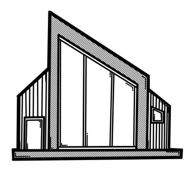 Ev yapımı karalama vektör ikonu. Çizim çizimi el çizimi çizimi çizimi.