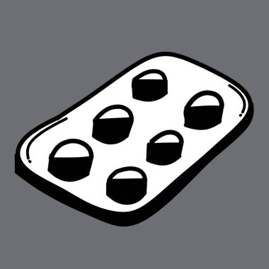 Tıbbi karalama vektör simgesi. Çizim çizimi el çizimi çizimi çizimi.