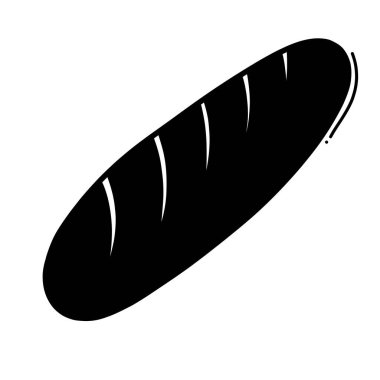 Loaf doodle vektör simgesi. Çizim çizimi el çizimi çizimi çizimi.