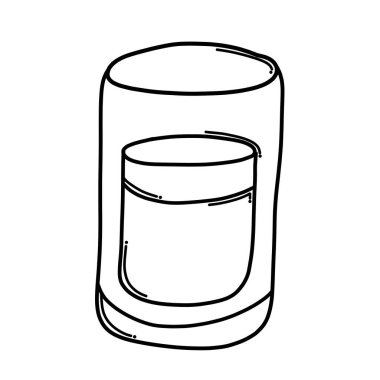 Bir bardak bira Doodle vektör ikonu. Çizim çizimi çizimi el çizimi çizgi film çizimi.