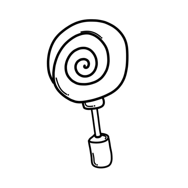 Candy Doodle Icône Vectorielle Dessin Dessin Illustration Dessiné Main Ligne — Image vectorielle