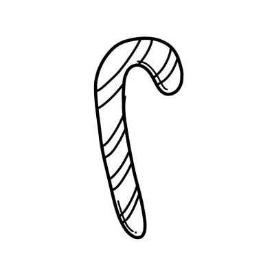 Candy Doodle vektör simgesi. Çizim çizimi çizimi el çizimi çizgi film çizimi.