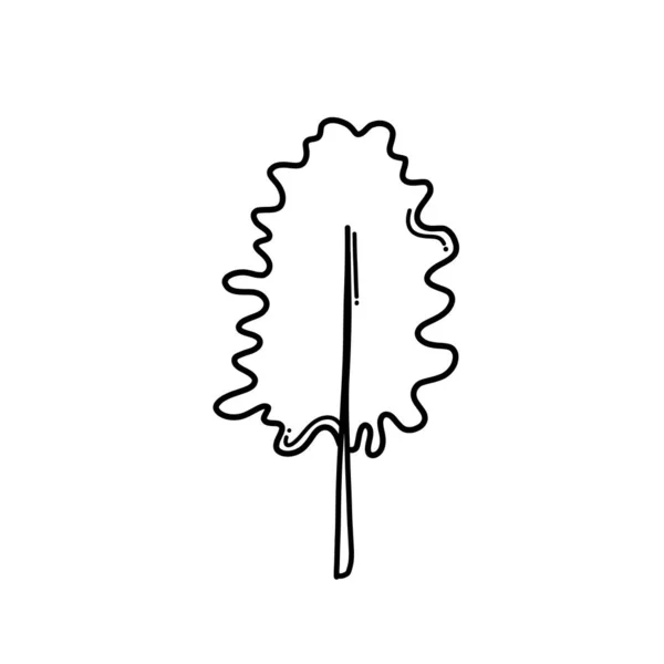 Ícone Vetorial Tree Doodle Desenho Esboço Ilustração Mão Desenhada Desenho —  Vetores de Stock