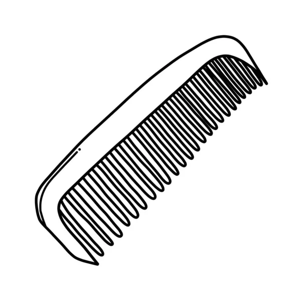 Comb Doodle Vectoricoon Tekening Schets Illustratie Hand Getekend Cartoon Lijn — Stockvector