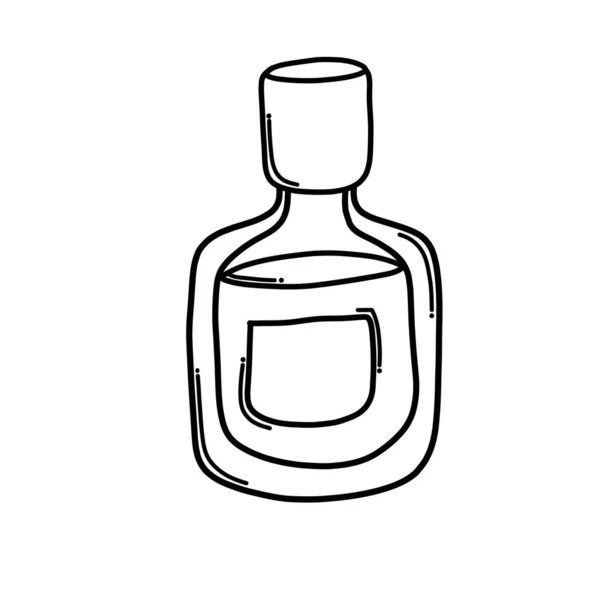 Perfume Doodle Vetor Ícone Desenho Esboço Ilustração Mão Desenhada Desenho — Vetor de Stock