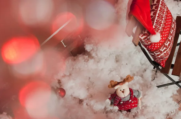 Kırmızı renkli Noel dekorasyon