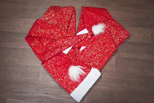 Christmas kırmızı şapka ile beyaz Püskül