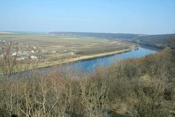 Landschaft von Soroca mit dem Fluss Nistru — Stockfoto