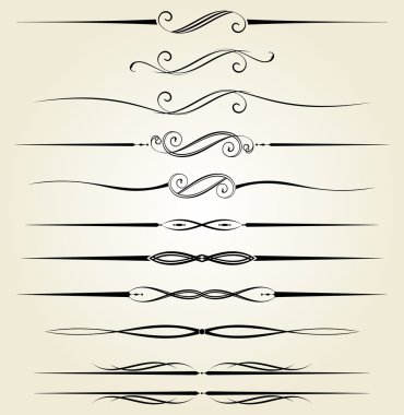 Dekoratif bölücüler Set.