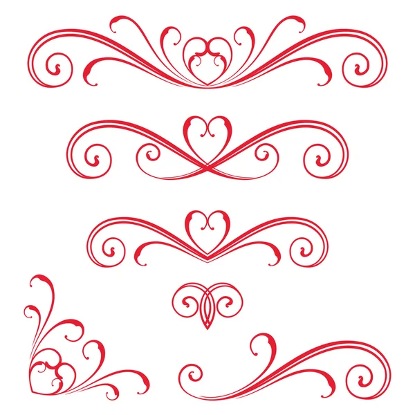 Red Vector Scroll — Stock Vector