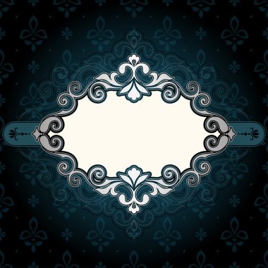 Çerçeve Vintage mavi