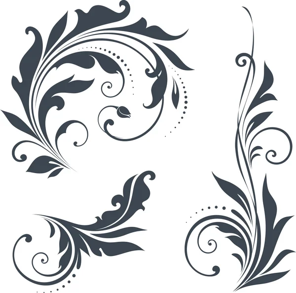 Vector Scroll Set — Stock Vector