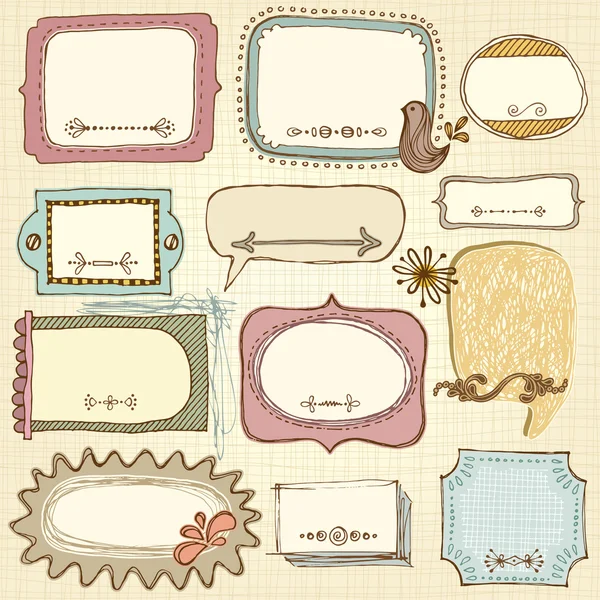 Doodle çerçeve kümesi