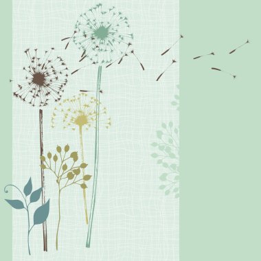 Çiçek sorunsuz kart mavi