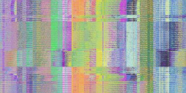 Çoklu renkli kot Denim Bozulmuş Geometrik Yüzey. Soyut grunge deseni. Bozulma Ekran Dokusunu. Renkli Gürültü Arkaplanı. Arıza Sanat Arkaplanı.