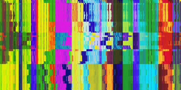 Barevné Zvlněné Kovové Oplocení Barevný Šum Pozadí Glitch Art Backdrop — Stock fotografie