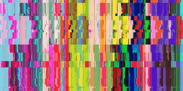 Color Hierro Ondulado Glitch Art Backdrop Superficie Geométrica Distorsionada Patrón — Foto de Stock