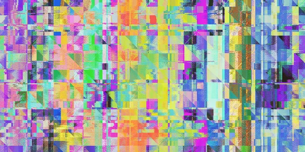 Farbige Bright Pink Distortion Screen Textur Bunte Hintergrundgeräusche Glitch Art — Stockfoto