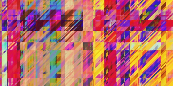 Multicolor Inclined Stripes Geometrical Abstract Grunge Pattern Textura Pantalla Distorsión — Foto de Stock