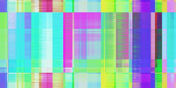 Folha Alumínio Colorido Glitch Art Backdrop Superfície Geométrica Distorcida Padrão — Fotografia de Stock