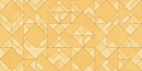 金の三角形金属テクスチャ シームレスな黄金の幾何学 — ストック写真