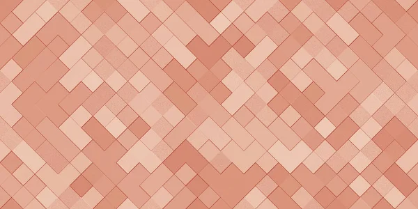 Nahtloser Kupferhintergrund Quadrate Muster Textur — Stockfoto