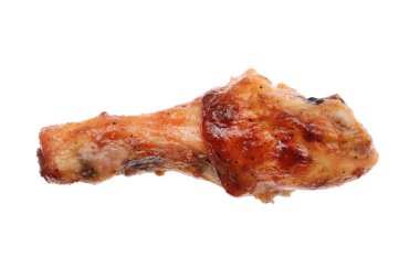 Izgara barbekü eti. İzole edilmiş Tavuk Bacağı Yemeği.