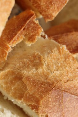 Kıtır kıtır kıtır dilimlenmiş doku. Sağlıklı gıda geçmişi.