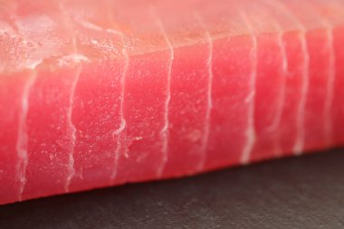 Kırmızı balık eti dokusu makro yakın çekim.