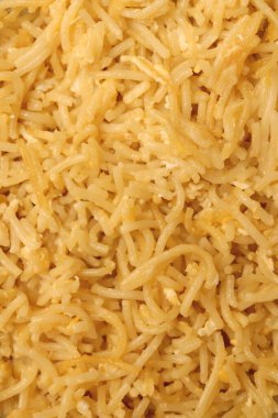 Makarna arka planı. Pişmiş makarna. Spagetti dokusunu dolduruyorum..