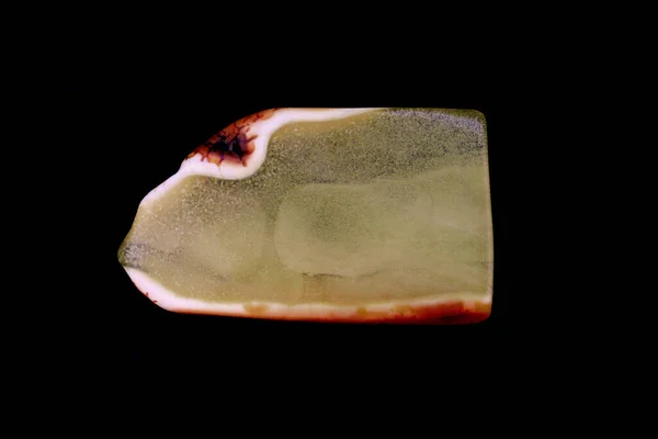 Amber Jewel Stone Texture Black Background Macro Closeup — Stock Photo, Image