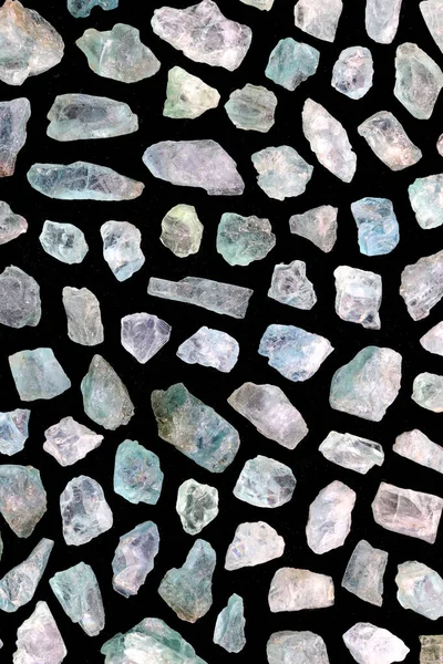 Apatite rare jewel stones filled texture on white light isolated background.