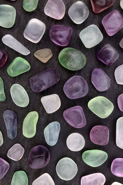 Фторування Рідкісних Дорогоцінних Каменів Текстури Фоні Чорного Каменю — стокове фото