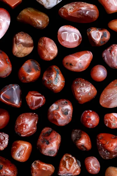 Южный Оникс Редкие Драгоценные Камни Текстуры Черном Фоне — стоковое фото