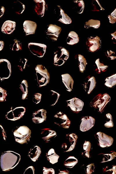 Garnet Ritka Drágakő Textúra Fekete Háttér — Stock Fotó
