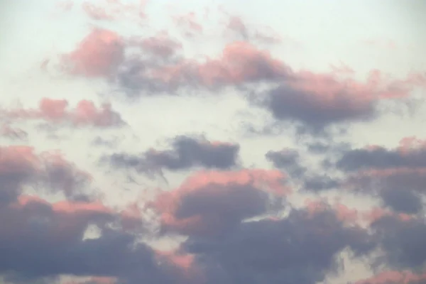 Kümülüs Pembe Meteoroloji Rüzgar Kuşağı Atmosfer Ekoloji Hava Durumu Arka — Stok fotoğraf