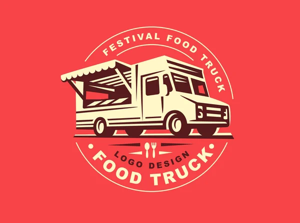 Logotipo del camión de alimentos — Archivo Imágenes Vectoriales