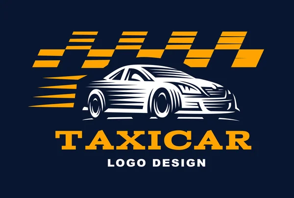 Moderní vektorové taxi cab logo pro společnost. — Stockový vektor