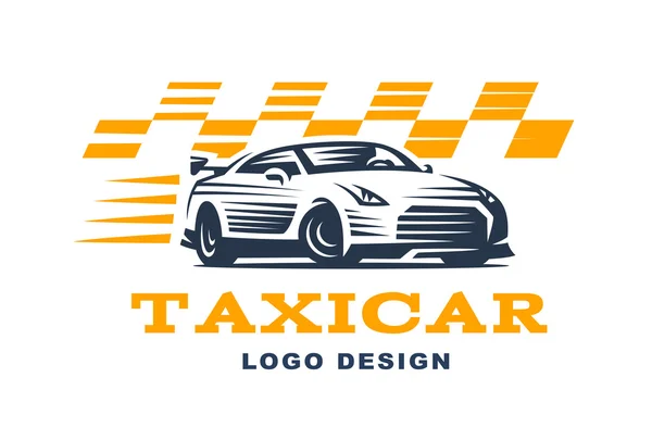 Modern vector taxi cab logo for company. — Stock Vector