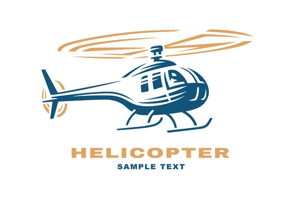 Vrtulníku logo design ilustrace — Stockový vektor