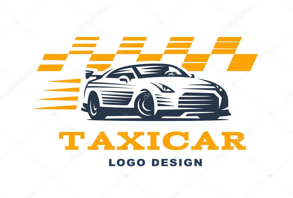 Modern vector taxi cab logo. Logo for taxi company.