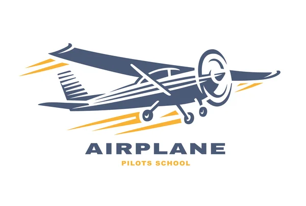Logo illustrazione Airplane Club Vector — Vettoriale Stock