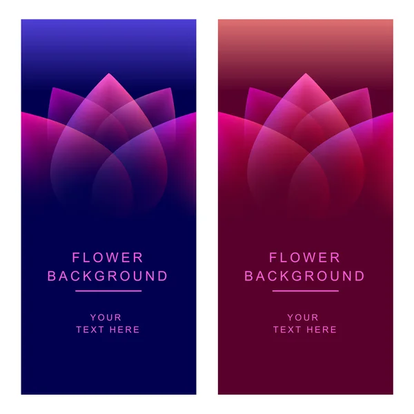 Vektor abstrakte Blume Hintergrund Banner — Stockvektor